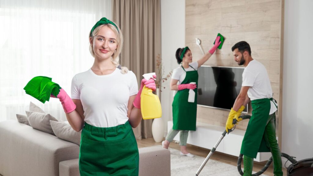 professionals offering apartment deep cleaning services.