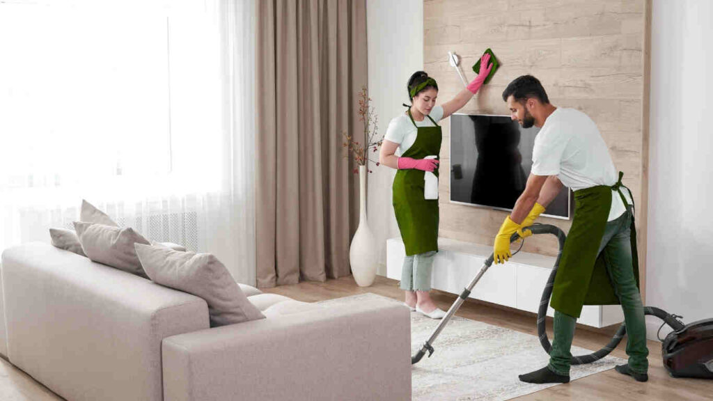 Professional team providing premium villa cleaning