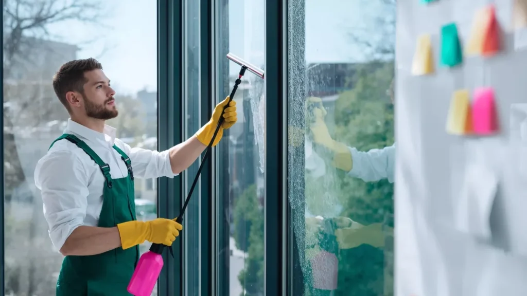 High rise window cleaning service in Madinat Riyadh by HiFi Cleaning Services
