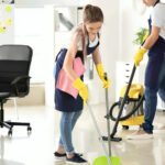 Professional cleaners providing best commercial cleaning service for retail store