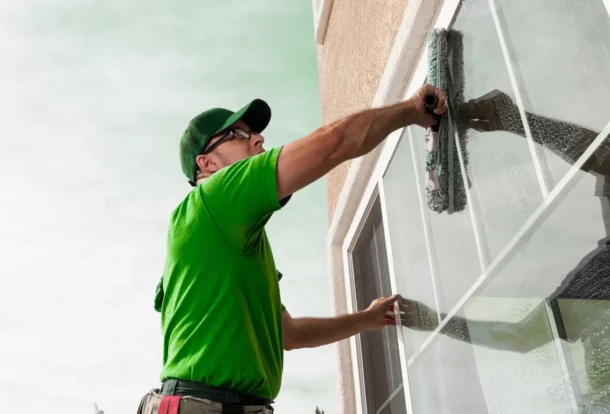 Professional high rise window cleaning for commercial buildings in Madinat Riyadh