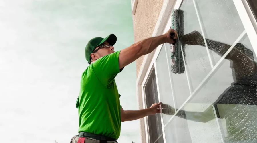 Professional high rise window cleaning for commercial buildings in Madinat Riyadh