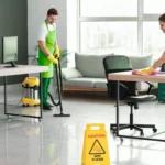 Professional office cleaning company in Jubail Island workspace