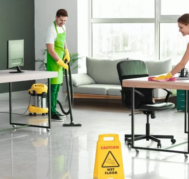 Professional office cleaning company in Jubail Island workspace